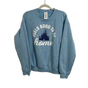 Disney Disneyworld Feels Good To Be Home Graphic Crewneck Sweatshirt Women's M